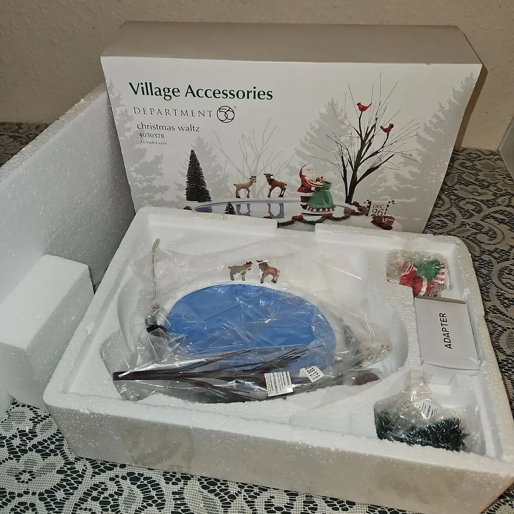 Department 56 Village Accessories Christmas Waltz Animated Scene